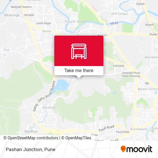 Pashan Naka map