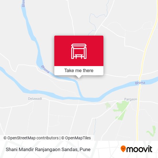 Shani Mandir Ranjangaon Sandas map