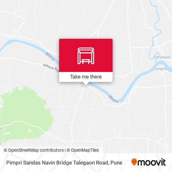 Pimpri Sandas Navin Bridge Talegaon Road map