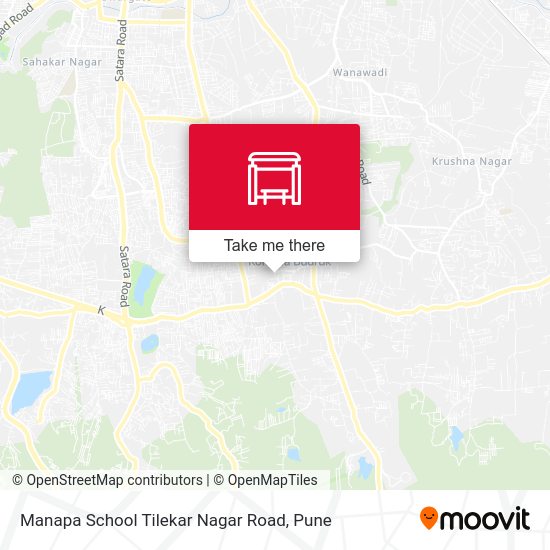 Manapa School Tilekar Nagar Road map