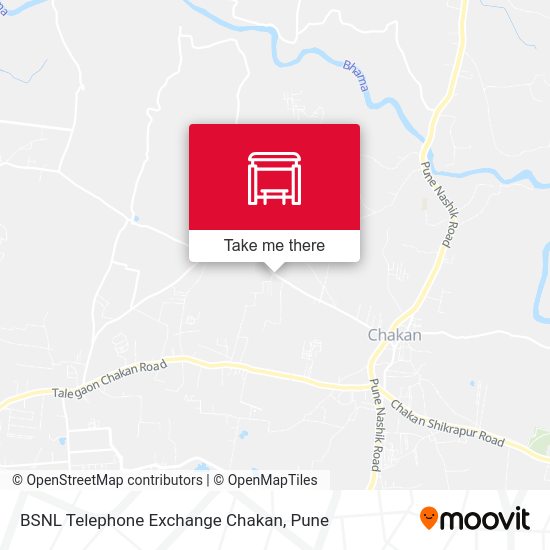 BSNL Telephone Exchange Chakan map
