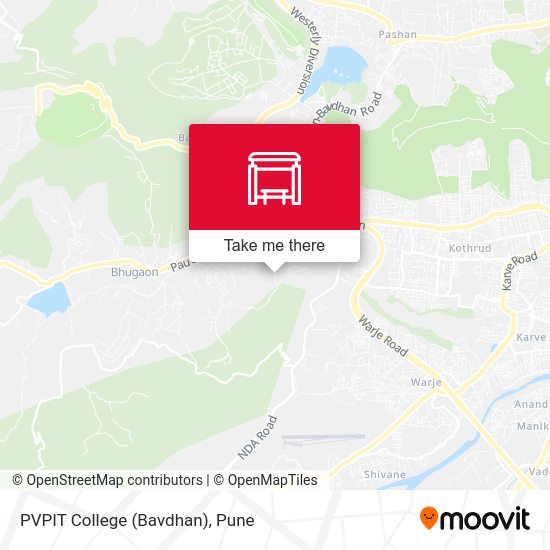 PVPIT College (Bavdhan) map