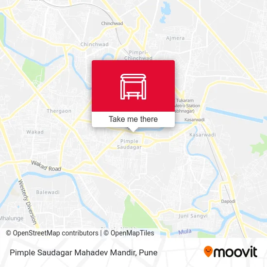 Pimple Saudagar Mahadev Mandir map