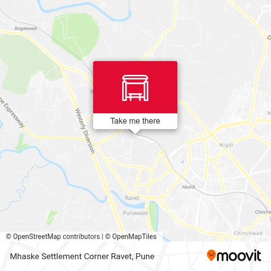 Mhaske Wasti Corner Ravet map