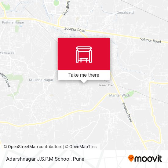 Adarshnagar J.S.P.M.School map