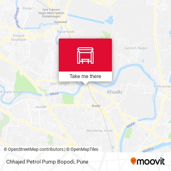 Chhajed Petrol Pump Bopodi map