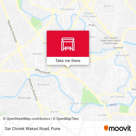 Sai Chowk Wakad Road map
