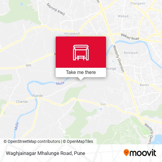 Waghjainagar Mhalunge Road map