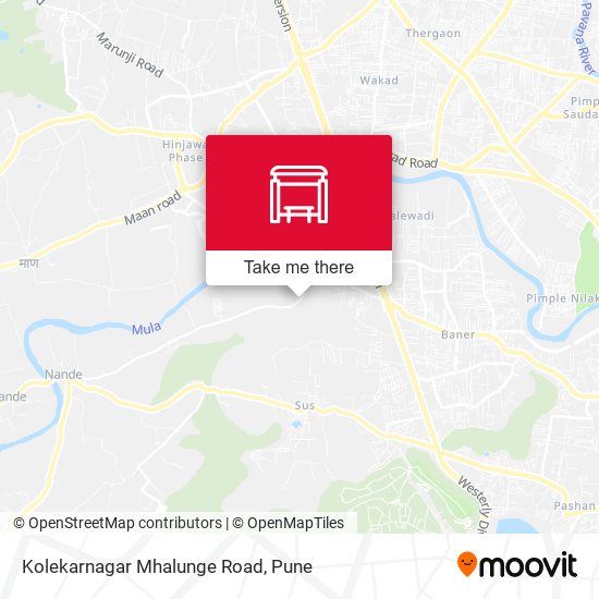 Kolekarnagar Mhalunge Road map