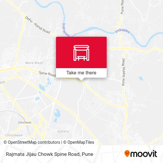 Rajmata Jijau Chowk Spine Road map