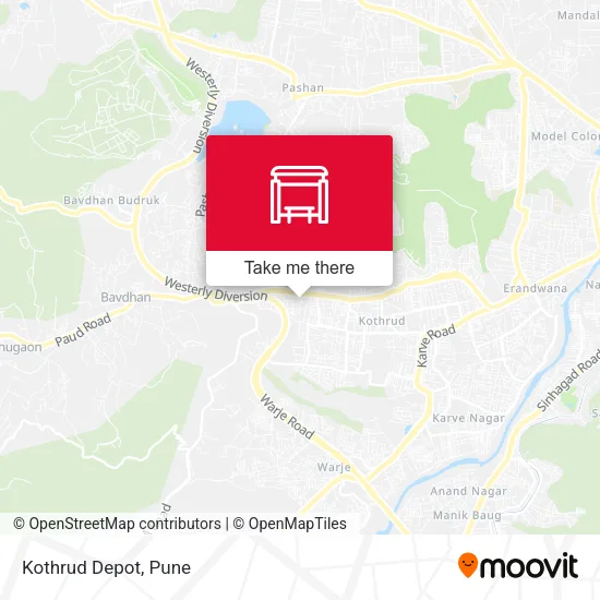 Kothrud Depot map