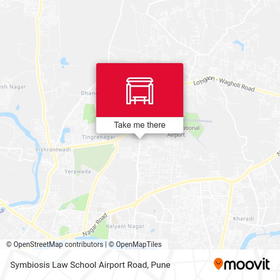 Symbiosis Law School Airport Road map