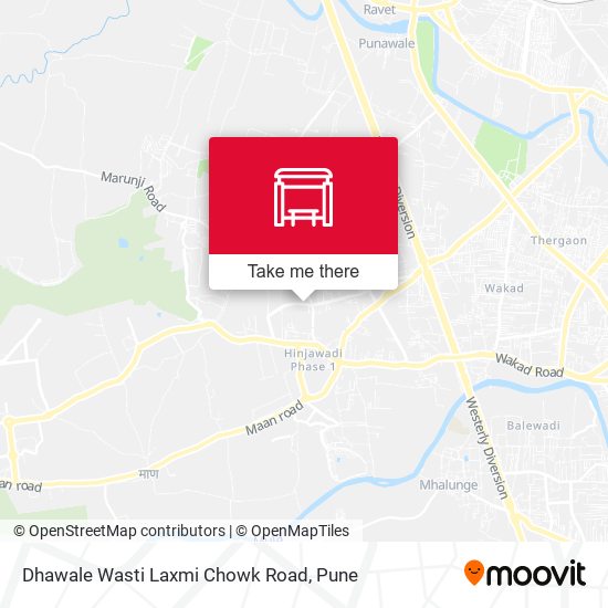 Dhawale Wasti Laxmi Chowk Road map