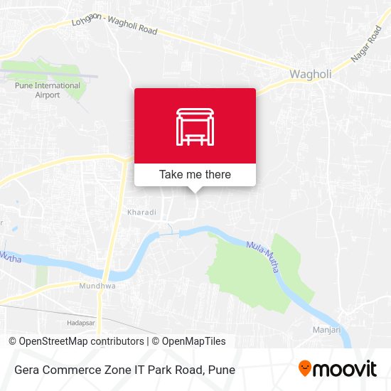 Gera Commerce Zone I.T Park Road map