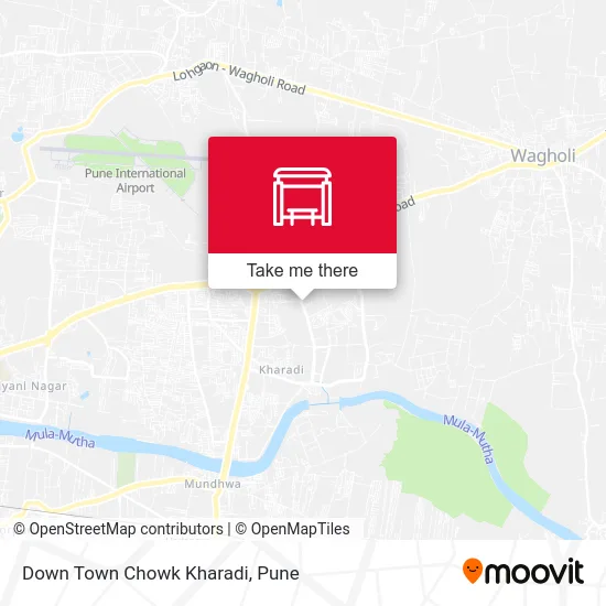 Down Town Chowk Kharadi map