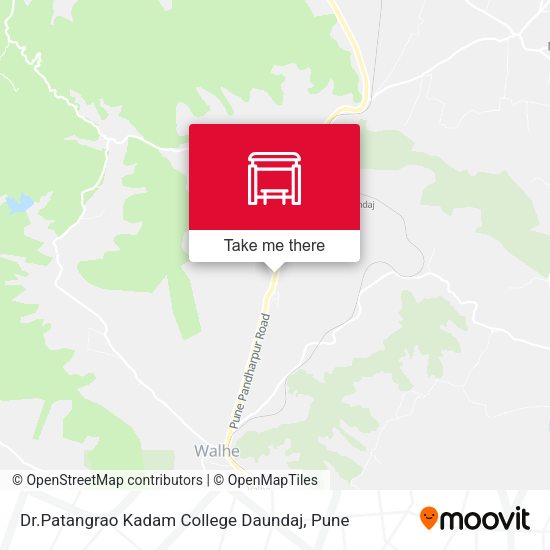 Dr.Patangrao Kadam College Daundaj map