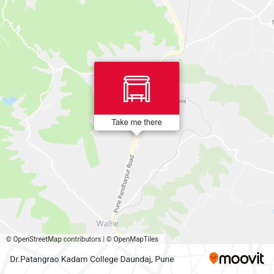 Dr.Patangrao Kadam College Daundaj map