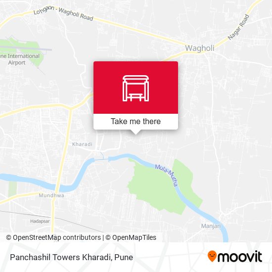 Panchashil Towers Kharadi map