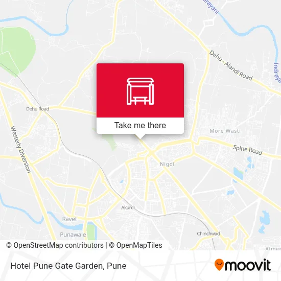 Hotel Pune Gate Garden map