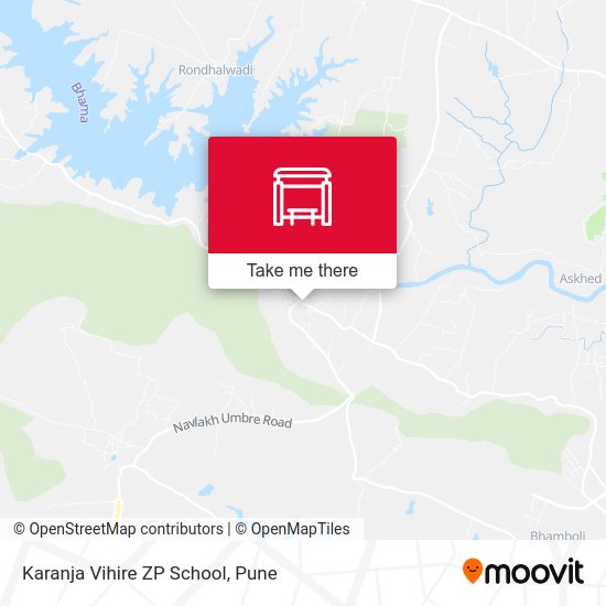 Karanja Vihire ZP School map