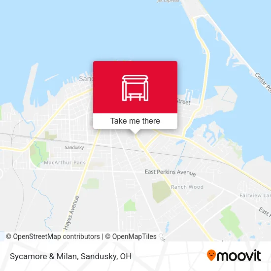 Sycamore & Milan map