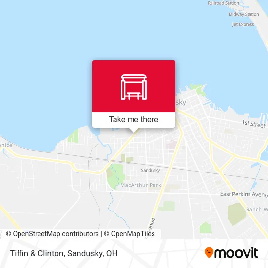 Tiffin & Clinton map