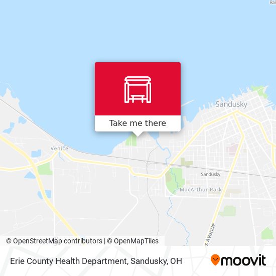 Erie County Health Department map