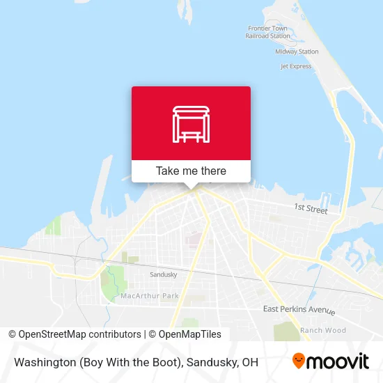 Washington (Boy With the Boot) map