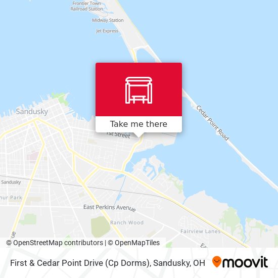 First & Cedar Point Drive (Cp Dorms) map