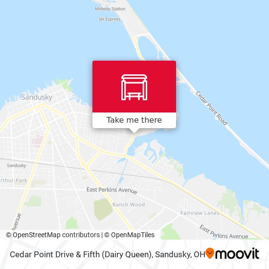 Cedar Point Drive & Fifth (Dairy Queen) map