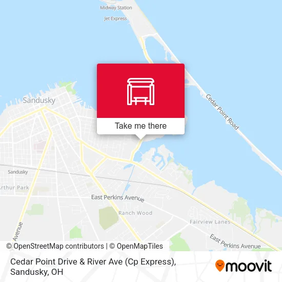 Cedar Point Drive & River Ave (Cp Express) map