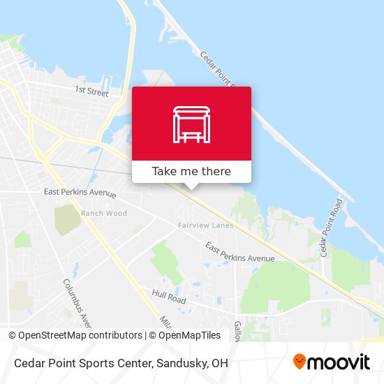 Mapa de Cedar Point Sports Center
