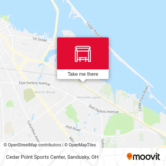 Cedar Point Sports Center map