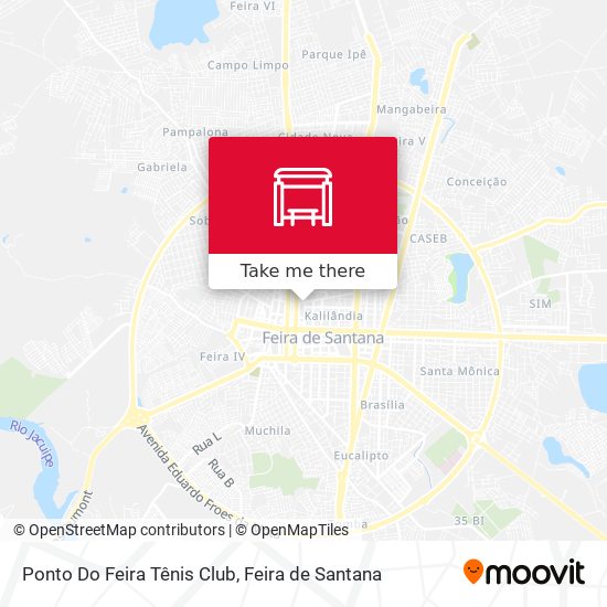 Ponto Do Feira Tênis Club map