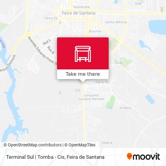 Mapa Terminal Sul | Tomba - Cis