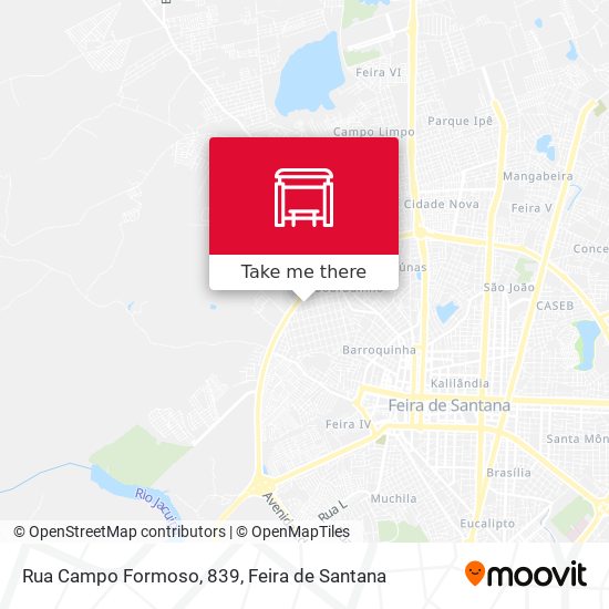 Mapa Rua Campo Formoso, 839