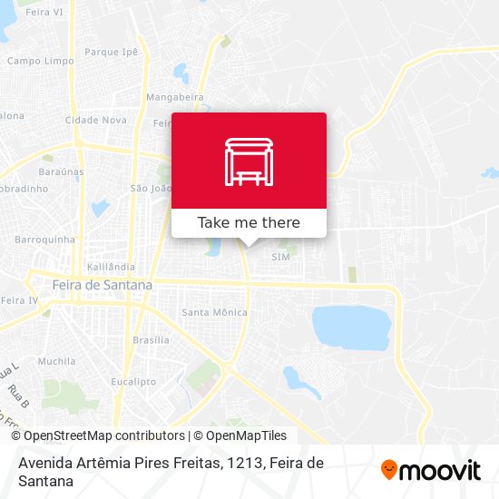 Avenida Artêmia Pires Freitas, 1213 map