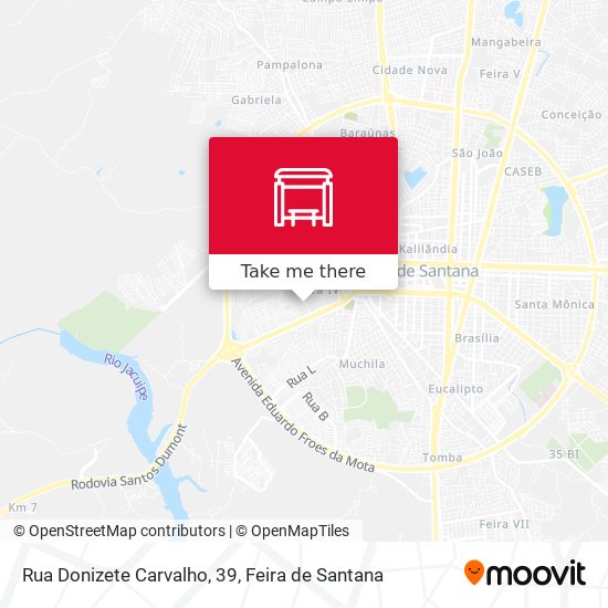 Mapa Rua Donizete Carvalho, 39