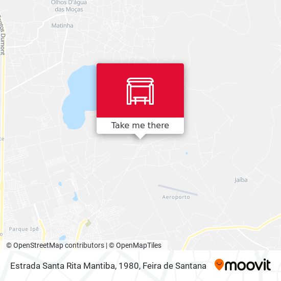 Mapa Estrada Santa Rita Mantiba, 1980