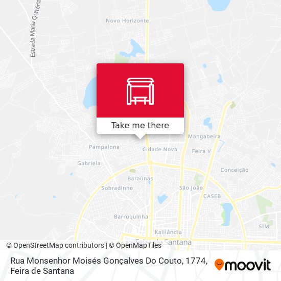 Rua Monsenhor Moisés Gonçalves Do Couto, 1774 map