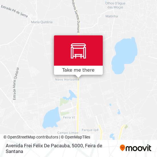 Avenida Frei Félix De Pacauba, 5000 map