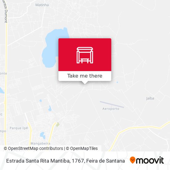 Mapa Estrada Santa Rita Mantiba, 1767