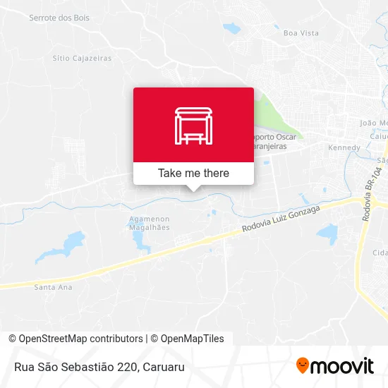 Rua São Sebastião 220 map