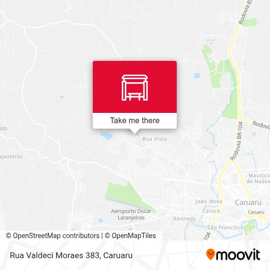 Rua Valdeci Moraes 383 map