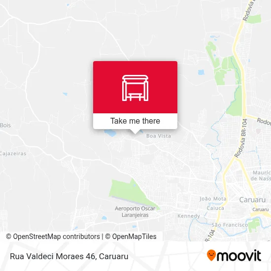 Rua Valdeci Moraes 46 map
