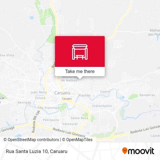 Rua Santa Luzia 10 map