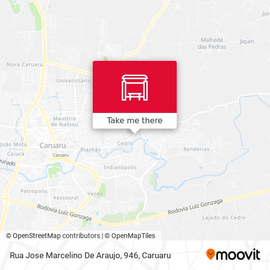 Rua Jose Marcelino De Araujo, 946 map