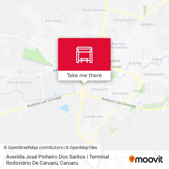 Avenida José Pinheiro Dos Santos | Terminal Rodoviário De Caruaru map