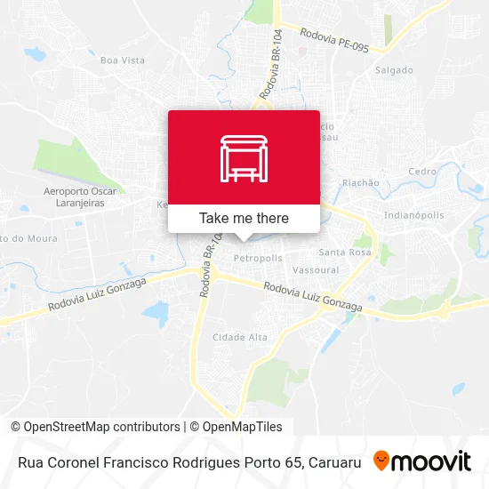 Rua Coronel Francisco Rodrigues Porto 65 map
