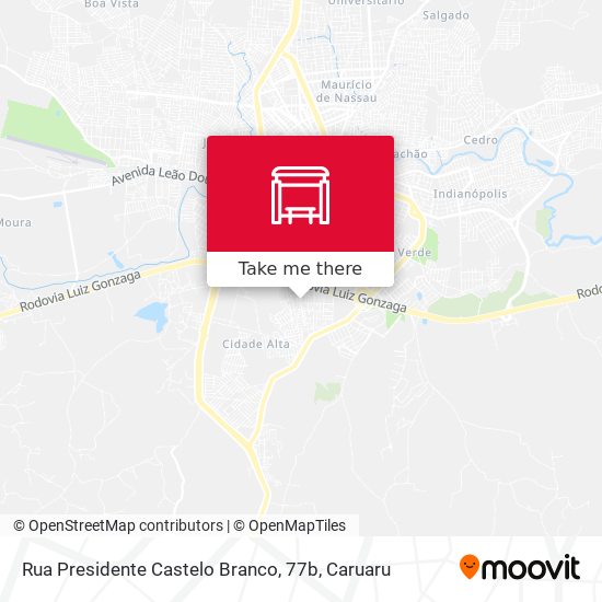 Mapa Rua Presidente Castelo Branco, 77b